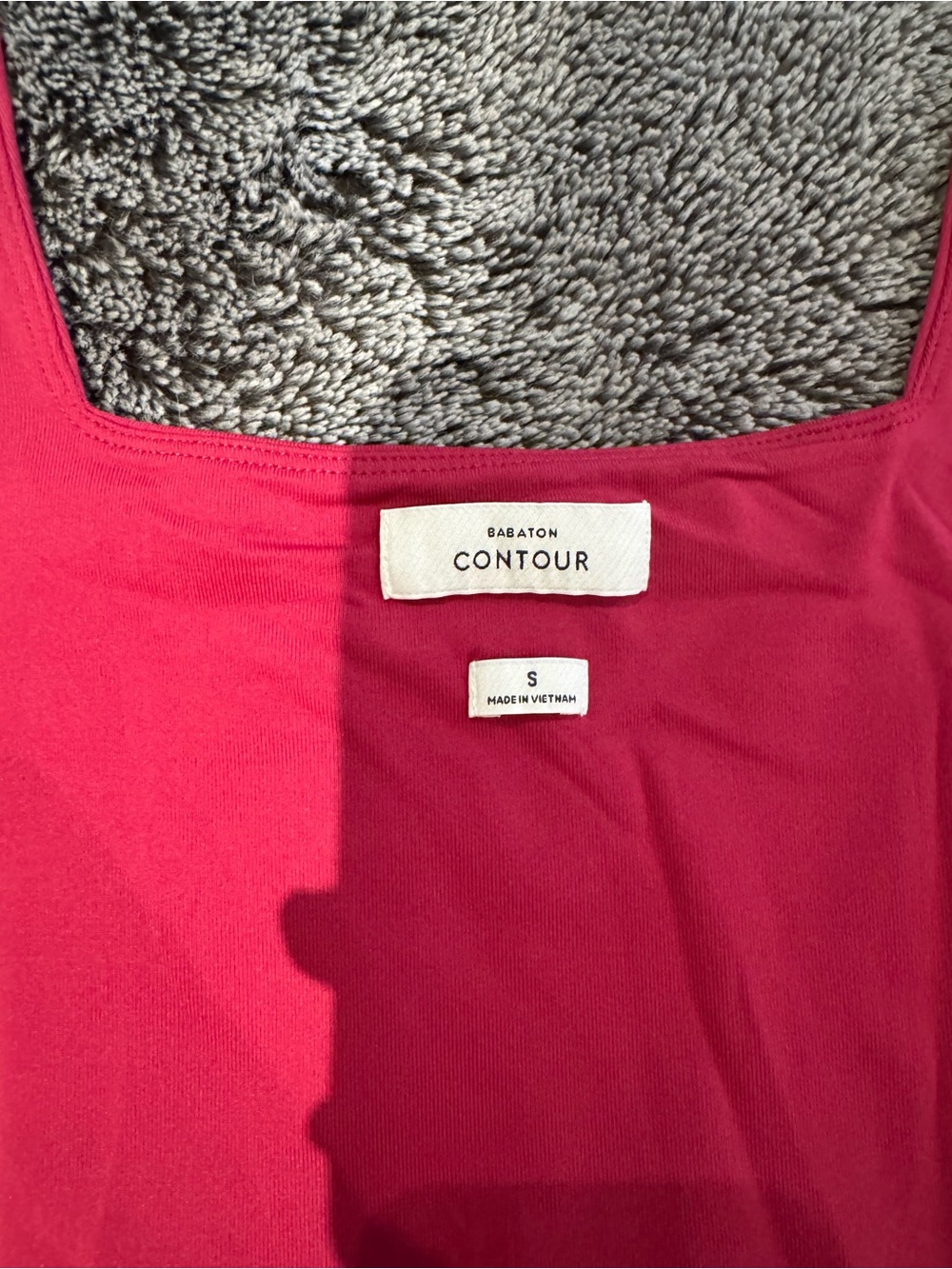 Babaton/ Aritzia Ribbed Square-Neck Tank - Raspberry Pink